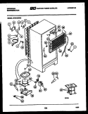 SYSTEM AND AUTOMATIC DEFROST PARTS Diagram and Parts List for GTN140WG4  Frigidaire Refrigerator