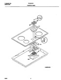 CONTROL PANEL Diagram and Parts List for FEC36C4HTA  Frigidaire Cooktop