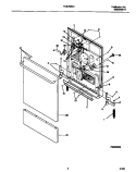 DOOR DETAILS Diagram and Parts List for FDB768GCC0  Frigidaire Dishwasher