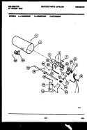 BURNER, IGNITER AND VALVE Diagram and Parts List for DGA500G4W  Kelvinator Dryer