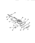 BROILER INCL. DOOR Diagram and Parts List for 36-3272-66-09  Tappan Range