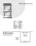 COVER Diagram and Parts List for FEB27T6DCA  Frigidaire Wall Oven