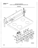 BACKGUARD Diagram and Parts List for WEF303PHDA  Westinghouse Range