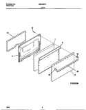DOOR Diagram and Parts List for MEF305PBDC  Frigidaire Range