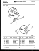 AIR CONTROL PARTS Diagram and Parts List for MR15N1  Frigidaire Dehumidifier