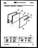 DOOR PARTS Diagram and Parts List for 24KPMAWAN4  Tappan Range
