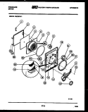 DOOR PARTS Diagram and Parts List for DGCSFW1  Frigidaire Dryer