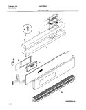 CONTROL PANEL Diagram and Parts List for PLEB27S8ACA  Frigidaire Wall Oven