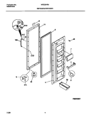 REFR DOOR Diagram and Parts List for MRS20HRAD8  Frigidaire Refrigerator