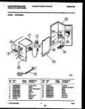 ELECTRICAL PARTS Diagram and Parts List for WAS183S2A2  Frigidaire Air Conditioner