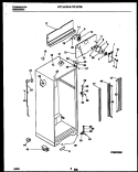 CABINET PARTS Diagram and Parts List for FRT18PRBW0  Frigidaire Refrigerator
