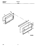 DOOR Diagram and Parts List for MPF311SBWD  Frigidaire Range