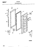 REFRIGERATOR DOOR Diagram and Parts List for MRS22WNEW1  Frigidaire Refrigerator