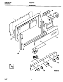 BACKGUARD Diagram and Parts List for TGF334BCDG  Tappan Range