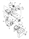 ICE CONTAINER / DRIVE Diagram and Parts List for F45WP26CW1  Frigidaire Refrigerator