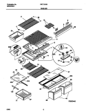 SHELVES Diagram and Parts List for FRT21LRGW7  Frigidaire Refrigerator