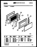 DOOR PARTS Diagram and Parts List for MC890E2  Frigidaire Microwave