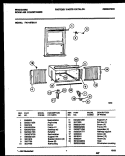 WINDOW MOUNTING PARTS Diagram and Parts List for FAV157S1A2  Frigidaire Air Conditioner