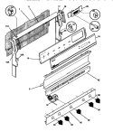 BACKGUARD Diagram and Parts List for 30-2242-00-04  Tappan Range