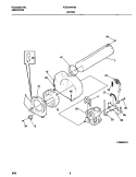 P16M0019 MOTOR, BLOWER Diagram and Parts List for FDE7976FS1  Frigidaire Dryer