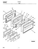 Part Location Diagram of 316008309 Frigidaire HANDLE-DOOR