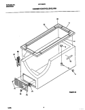 CABINET / CONTROL / SHELVES Diagram and Parts List for MFC18M0EW0  Frigidaire Freezer