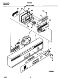 CONTROL PANEL Diagram and Parts List for FDB679GFW0  Frigidaire Dishwasher