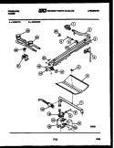 BURNER, MANIFOLD AND GAS CONTROL Diagram and Parts List for G30BCW1  Frigidaire Range