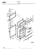 DOOR Diagram and Parts List for FRT18TRCW3  Frigidaire Refrigerator