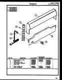 BACKGUARD Diagram and Parts List for CGA1M3WSTA  Gibson Range