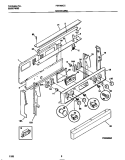 BACKGUARD Diagram and Parts List for FEF385CCSD  Frigidaire Range