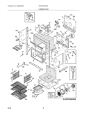 LOWER OVEN Diagram and Parts List for EW27EW65GS4  Electrolux Wall Oven