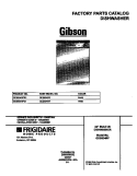 COVER Diagram and Parts List for GDB634RFS1  Gibson Dishwasher