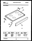COOKTOP PARTS Diagram and Parts List for CEC4S6WXD  Gibson Range