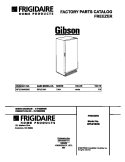 COVER Diagram and Parts List for GFU21M4GW0  Gibson Freezer