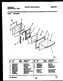 DOOR PARTS Diagram and Parts List for FEB703BABE  Frigidaire Wall Oven