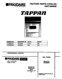 COVER Diagram and Parts List for TGF605WCD2  Tappan Range