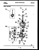 TRANSMISSION PARTS Diagram and Parts List for 46-2351-23-02  Tappan Washer