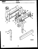 BACKGUARD Diagram and Parts List for FEF377BADA  Frigidaire Range
