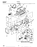 ICE MAKER Diagram and Parts List for FRT22RGCW3  Frigidaire Refrigerator