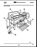 UPPER BODY PARTS Diagram and Parts List for 73-3757-00-09  Tappan Range