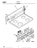 BACKGUARD Diagram and Parts List for MEF301PBDH  Frigidaire Range