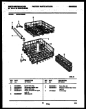 RACKS AND TRAYS Diagram and Parts List for WDB212RBM0  Frigidaire Dishwasher