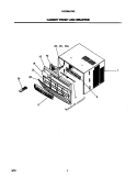 CABINET FRONT AND WRAPPER Diagram and Parts List for FAC085J7A2  Frigidaire Air Conditioner