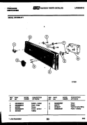CONSOLE AND CONTROL PARTS Diagram and Parts List for DW1050LF1  Frigidaire Dishwasher