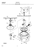 MOTOR AND PUMP Diagram and Parts List for FDB435RFR5  Frigidaire Dishwasher