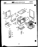 Part Location Diagram of 3051417 Frigidaire BOTTOM-OVEN REMOVABLE