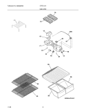 SHELVES Diagram and Parts List for CRTE151AQ9  Crosley Refrigerator