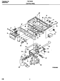 CONTROL PANEL Diagram and Parts List for FWT445GES2  Frigidaire Washer