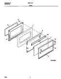 DOOR Diagram and Parts List for MEF311SBDE  Frigidaire Range